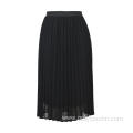 Vintage Mesh Lace Pleated Skirt